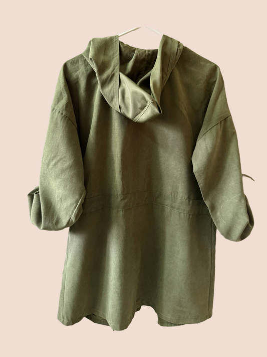 Olive green Jacket Mid Long